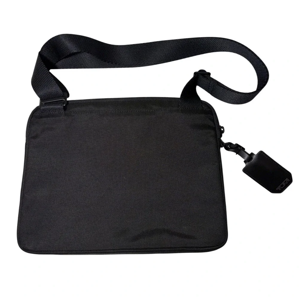 Tumi Alpha Bravo Service Crossbody Bag Black‎ Ballistic Nylon 232796D Mens Bag